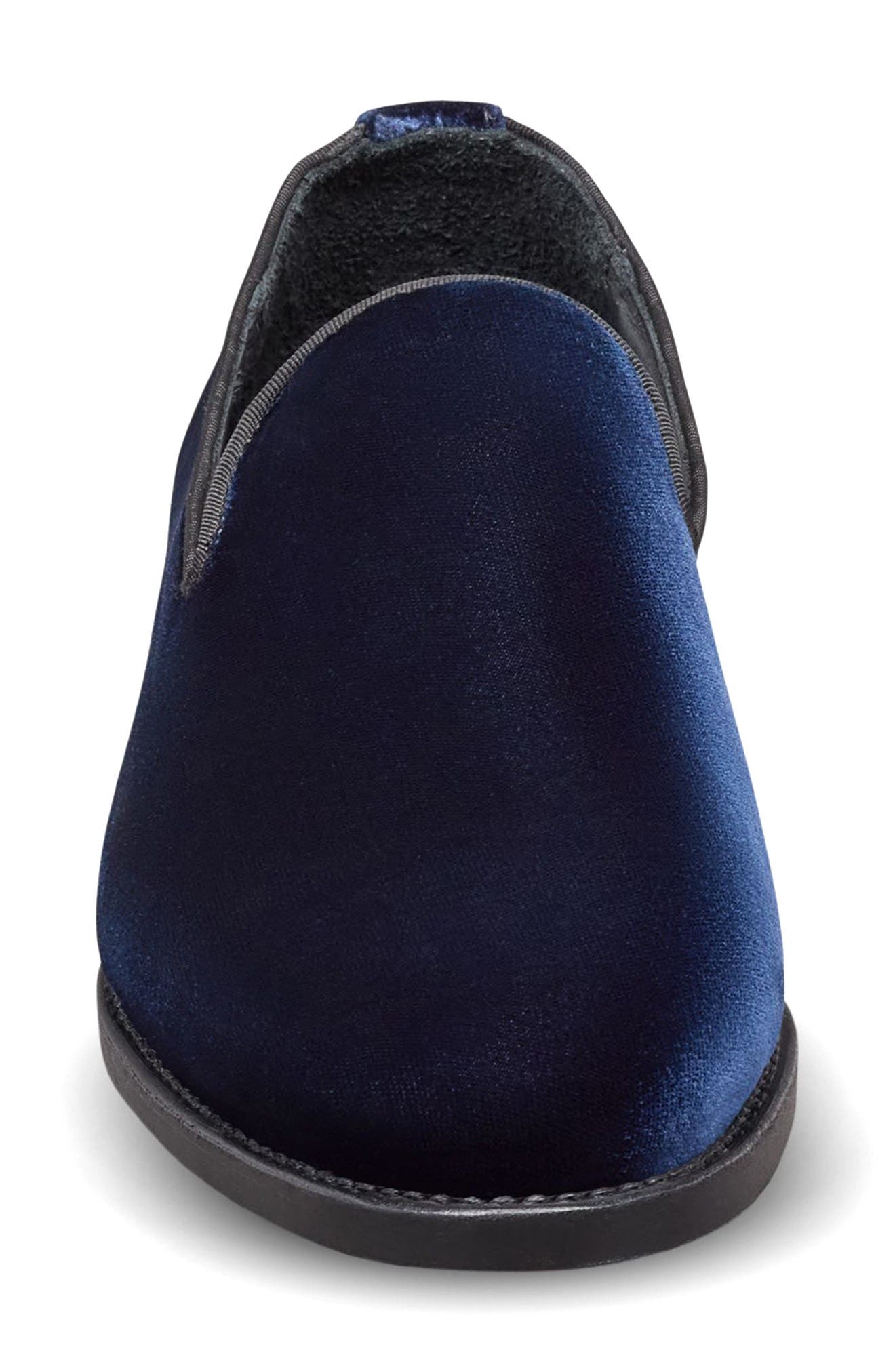 Robinson Smoking Slipper, Alternate, color, NAVY VELVET