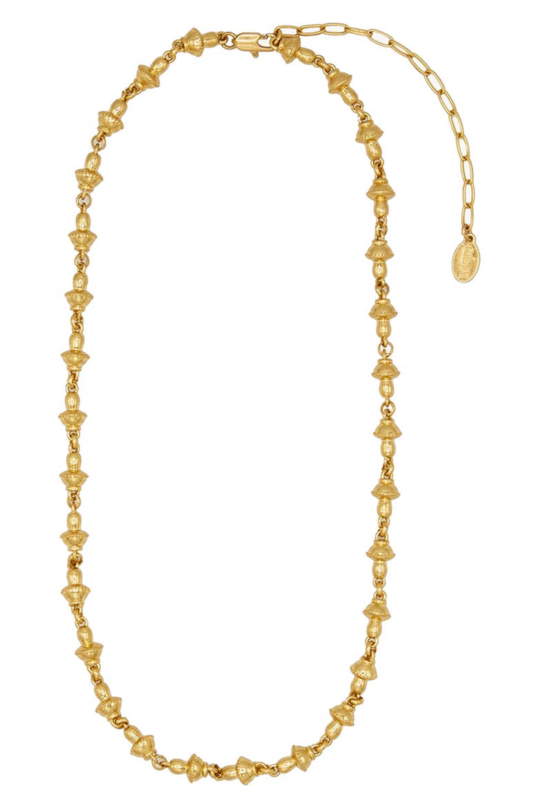 Petit Mushroom Link Necklace, Alternate, color, GOLD