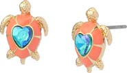 Betsey Johnson Turtle Stud Earrings