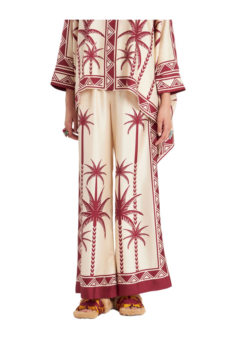 Palazzo Pants Placée Date Palms Ivory, Alternate, color, Date Palms Placée Ivory