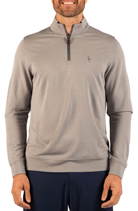 Stonewashed Quarter Zip Pullover