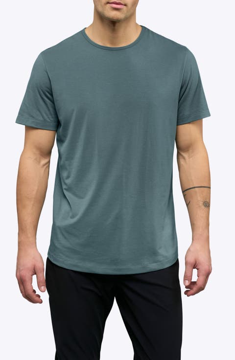 AO Curve Hem Cotton Blend T-Shirt