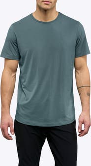 Cuts AO Curve Hem Cotton Blend T-Shirt