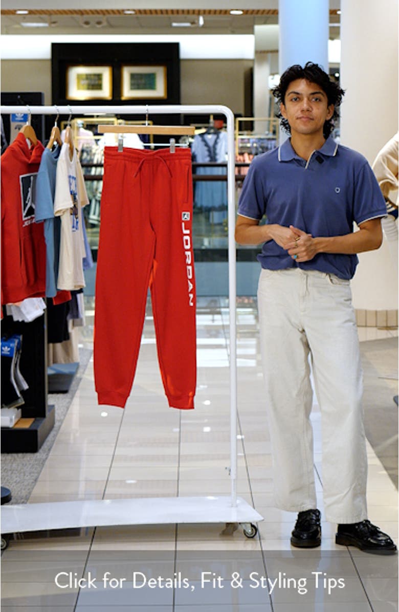 Kids' MJ Essentials Fleece Graphic Joggers, sales video thumbnail