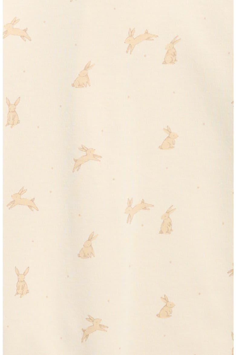Print Organic Cotton Zip Footie, Alternate, color, NATURAL