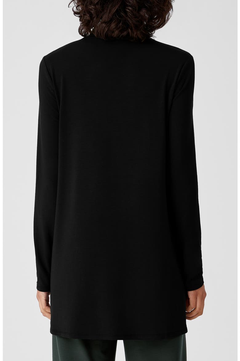 Scrunch Neck Jersey Tunic, Alternate, color, BLACK