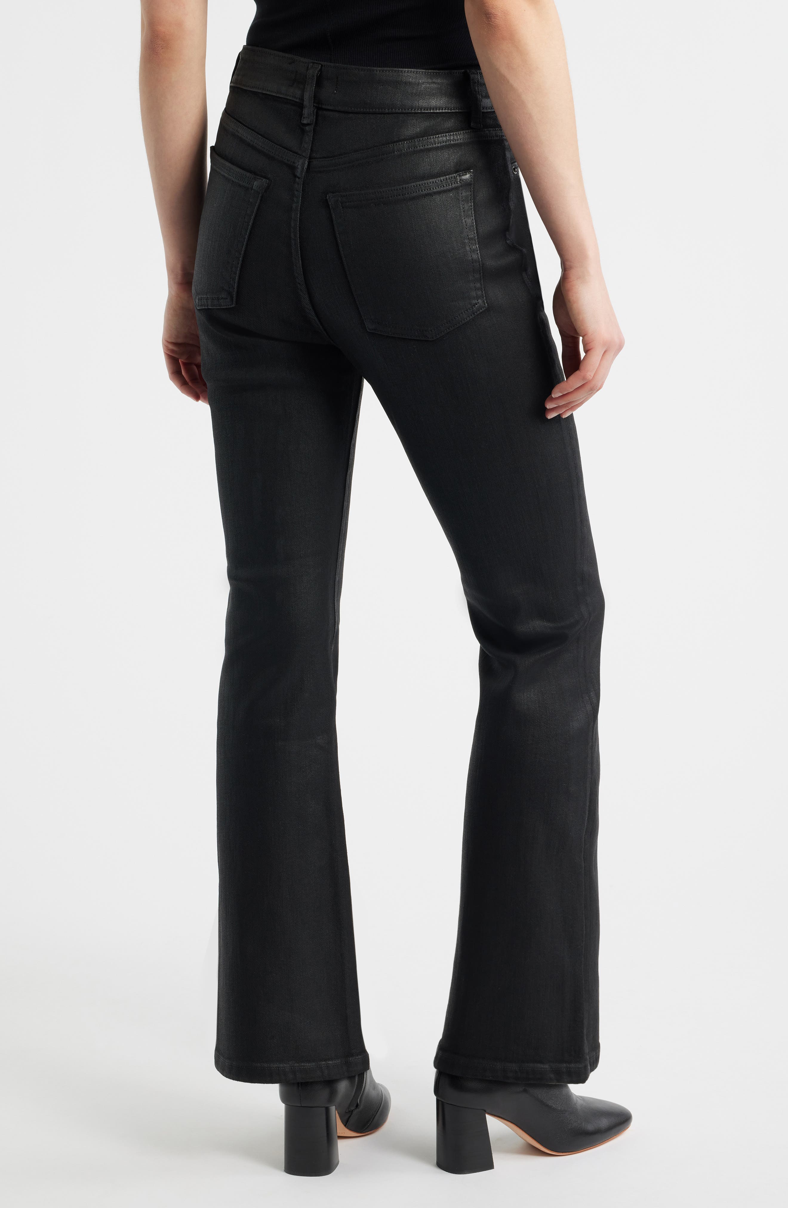 NAO Coated High Waist Bootcut Jeans - image 2