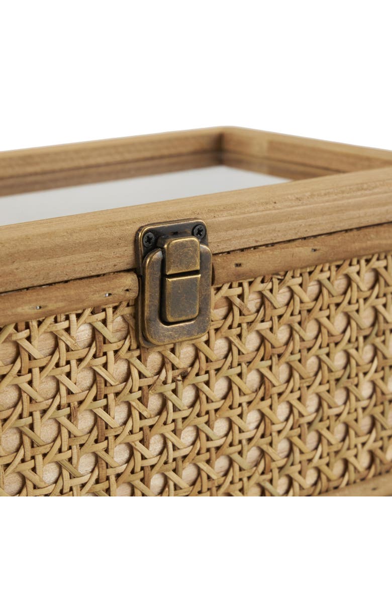 UMA Set of 2 Natural Rattan Boxes, Alternate, color, Brown