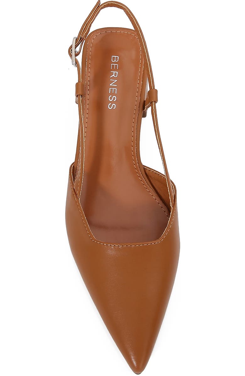BERNESS Vieda Pointed Toe Slingback Pump, Alternate, color, Camel