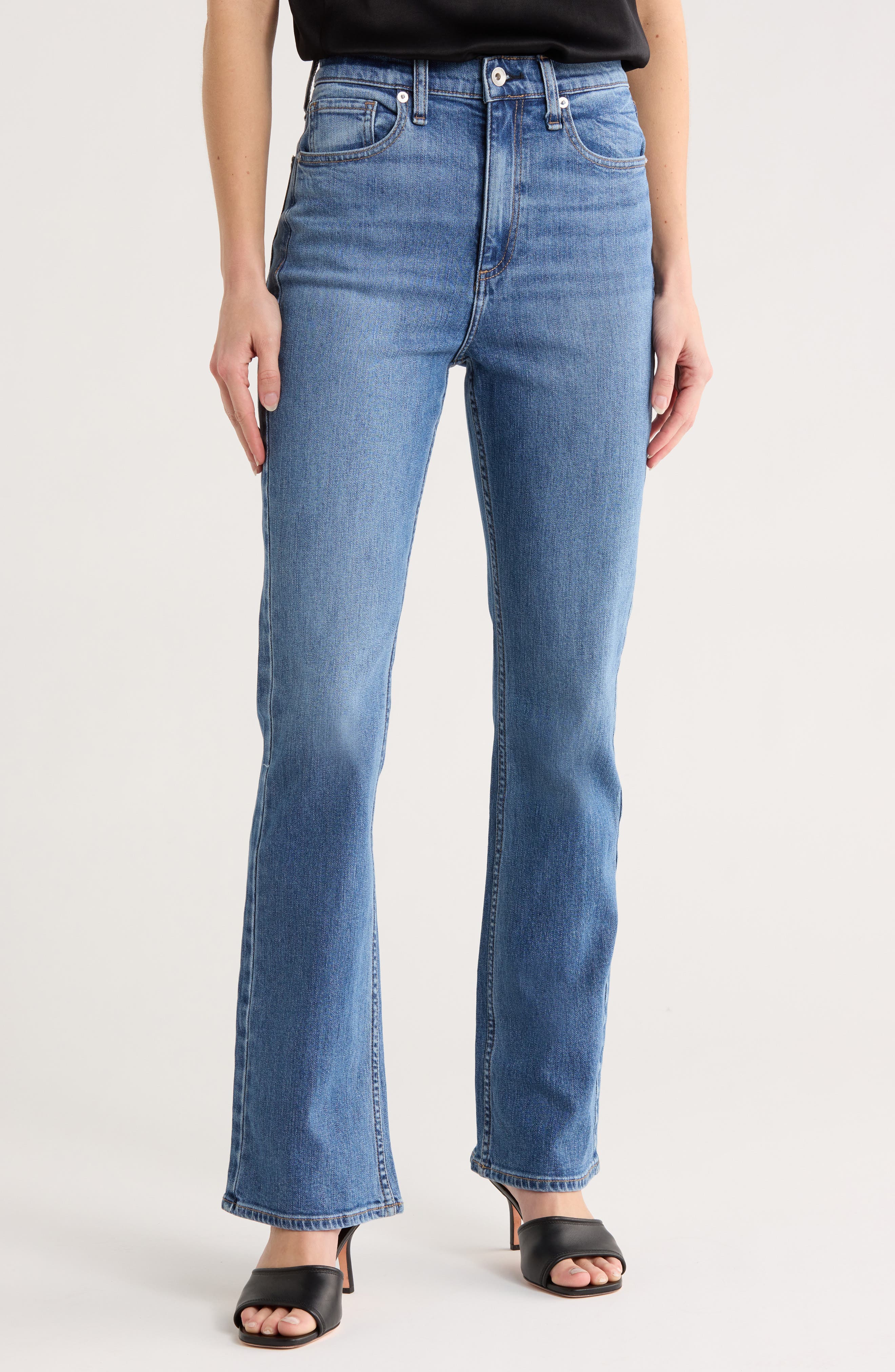 rag & bone/JEAN Piper Mid Waist Bootcut Jeans
