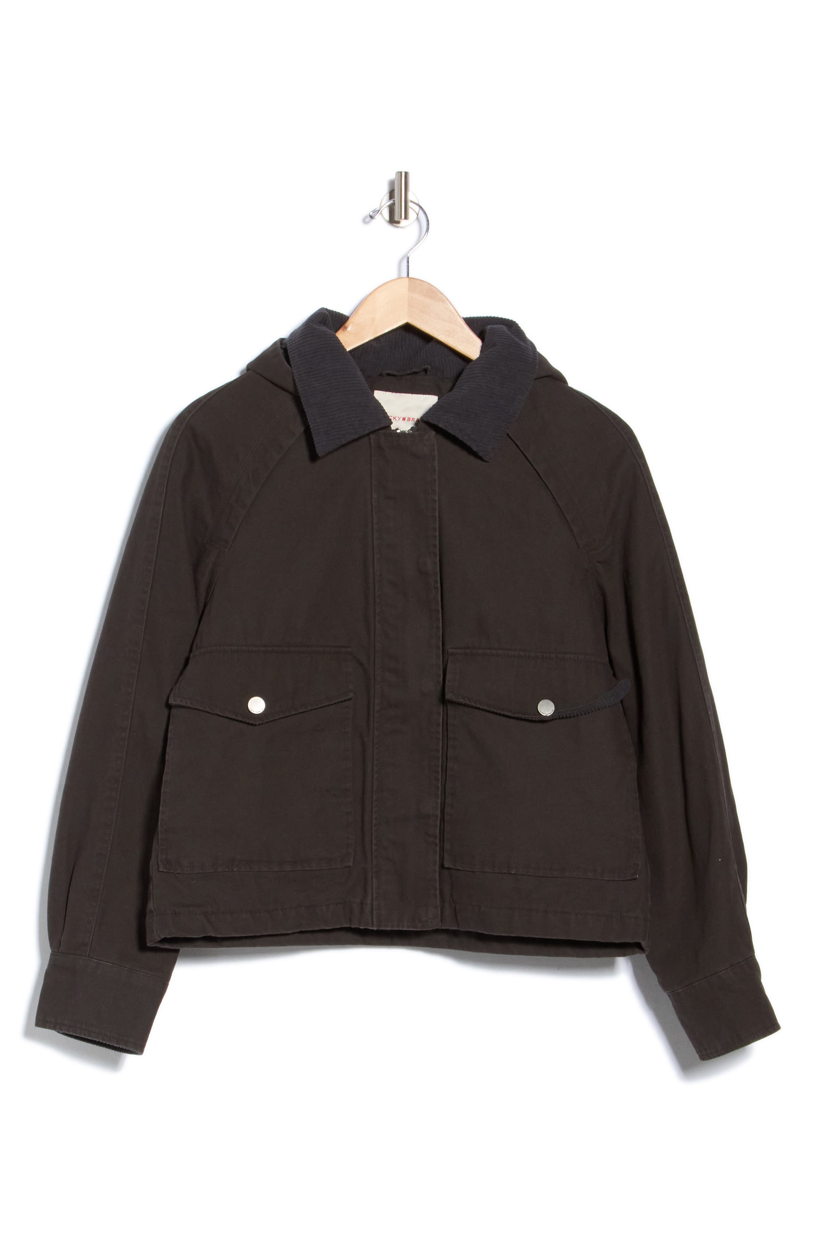 Hooded Cropped Barn Jacket