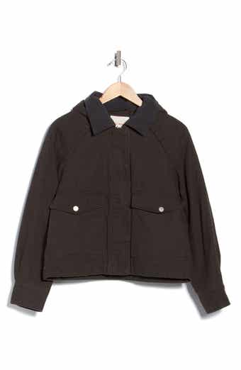 Hooded Cropped Barn Jacket