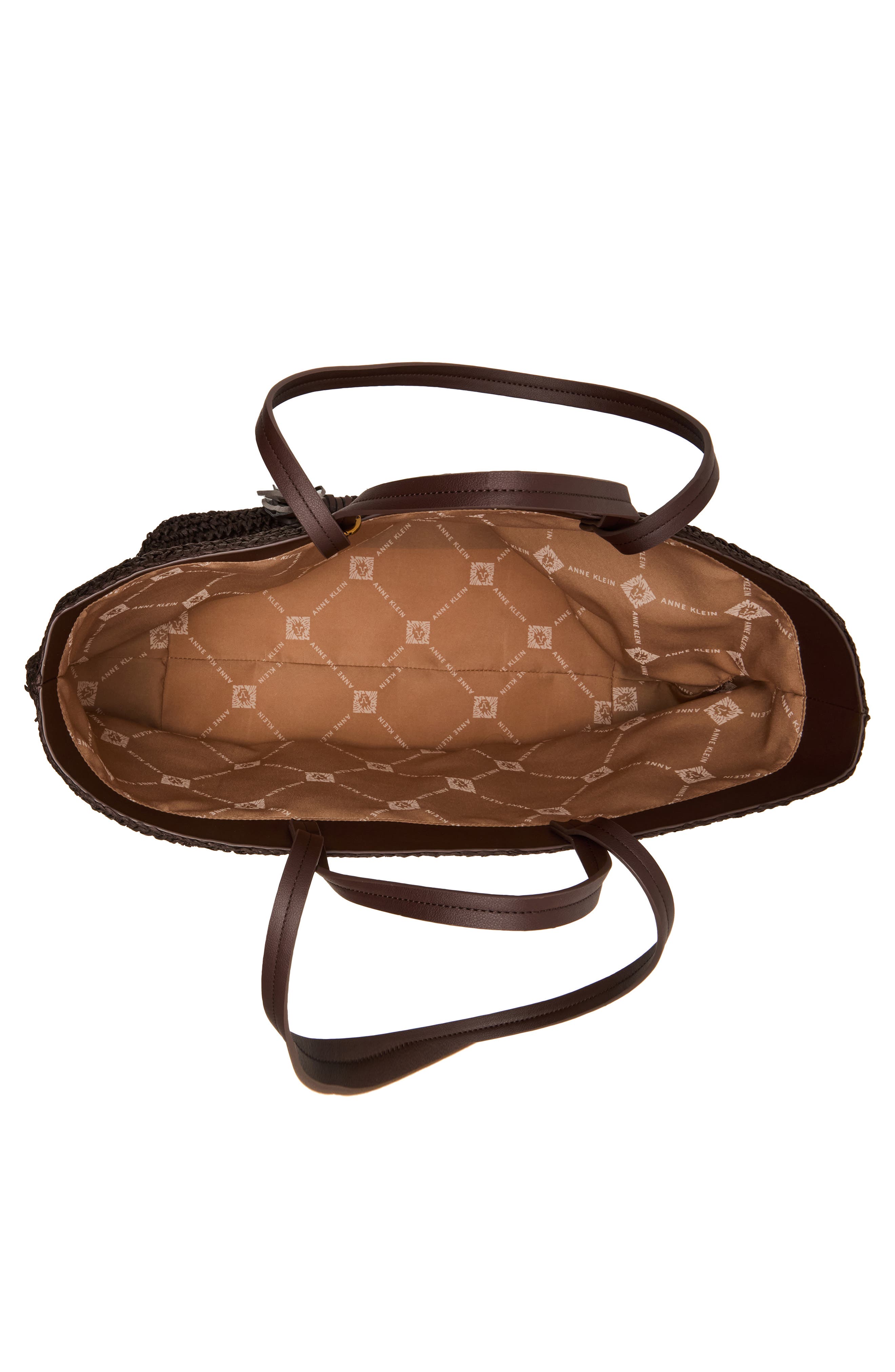 Extra Large Straw Tote, Alternate, color, ESPRESSO