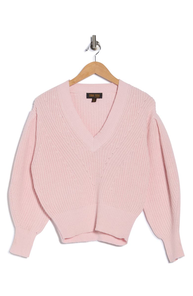 TRUTH Pointelle Stitch Sweater, Alternate, color, Pink