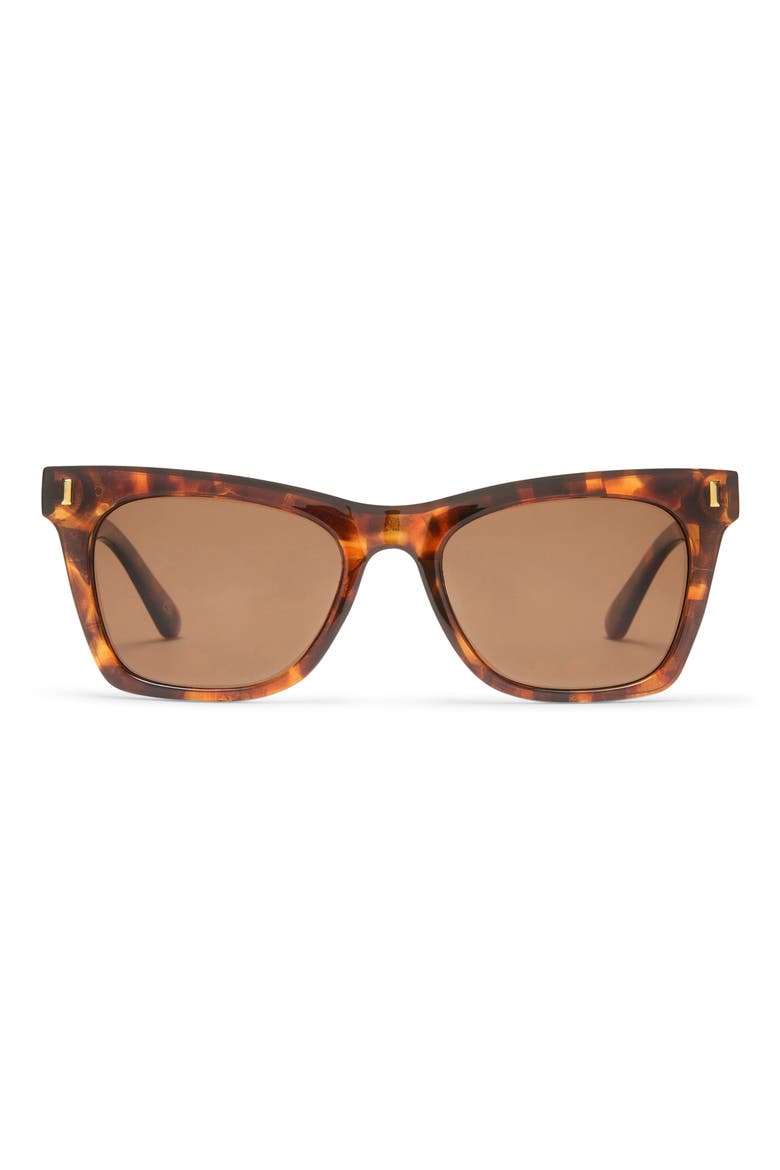 Bellatrix 48mm Gradient Small Cat Eye Sunglasses, Main, color, DARK TORT/BROWN MONO POL