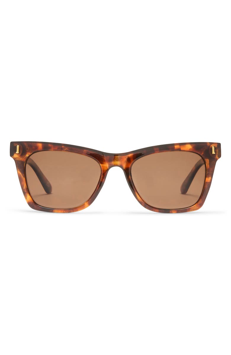 AIRE Bellatrix 48mm Gradient Small Cat Eye Sunglasses, Main, color, Dark Tort/Brown Mono Pol