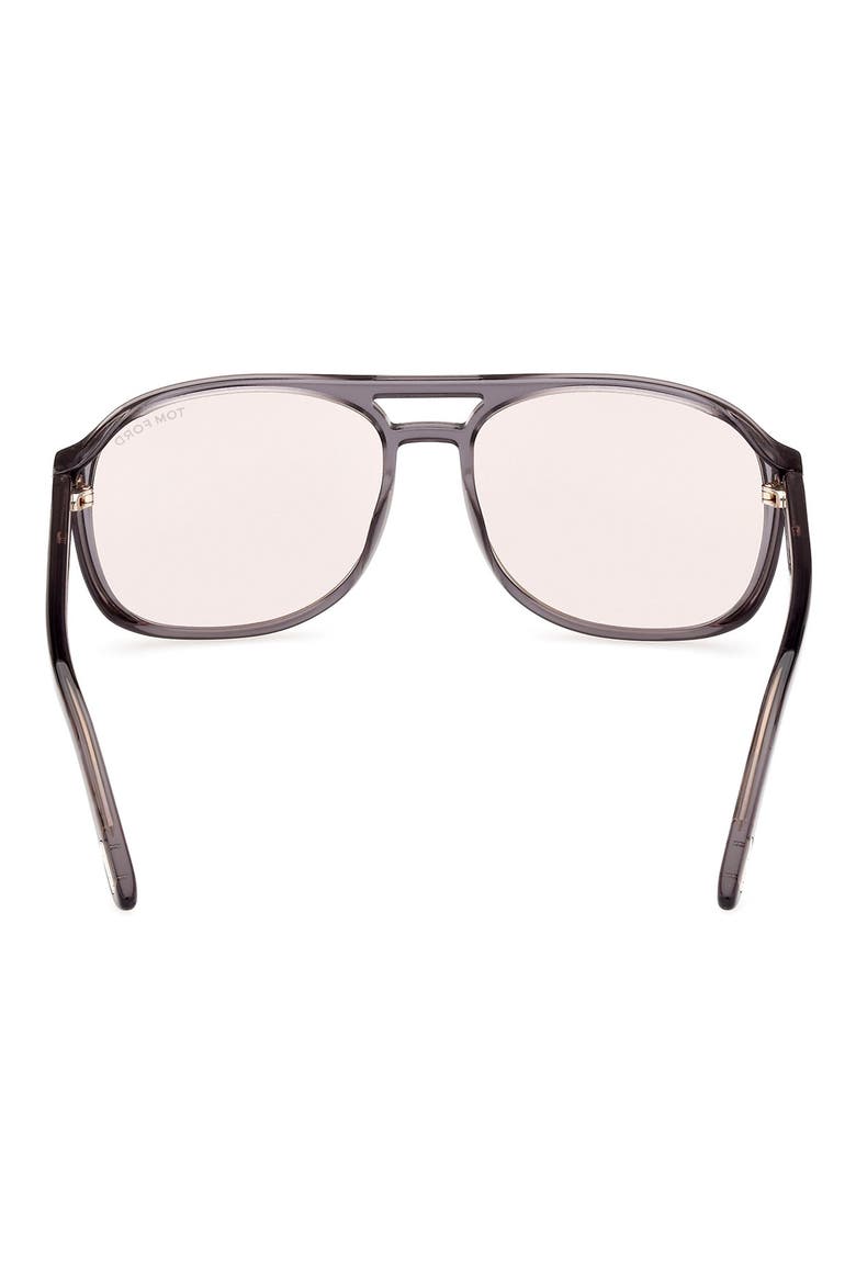 Rosco 58mm Navigator Sunglasses, Alternate, color, SHINY GREY/ BROWN PHOTOCHROMIC