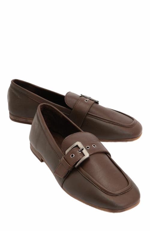 Forever & Always Shoes Jade Leather Flat Loafers in Brown Leather at Nordstrom, Size 6
