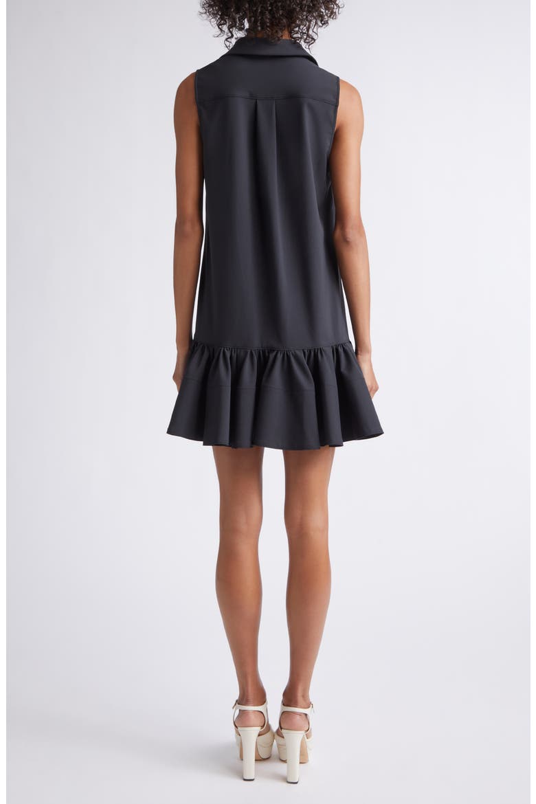 Rayne Sleeveless Flounce Hem Dress, Alternate, color, BLACK