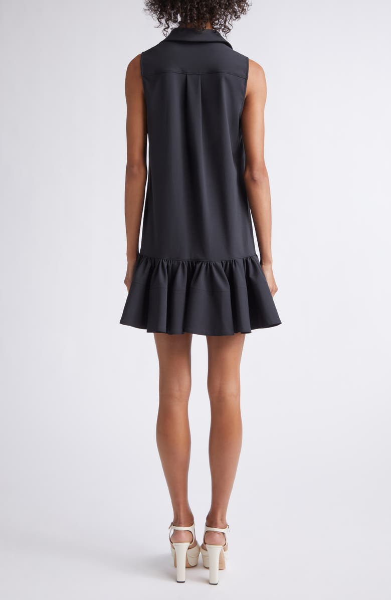 Cinq à Sept Rayne Sleeveless Flounce Hem Dress, Alternate, color, Black