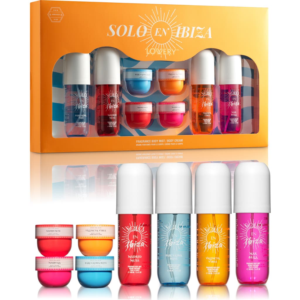 Lovery 8-pc. Solo En Ibiza Body Mist And Cream Gift Set