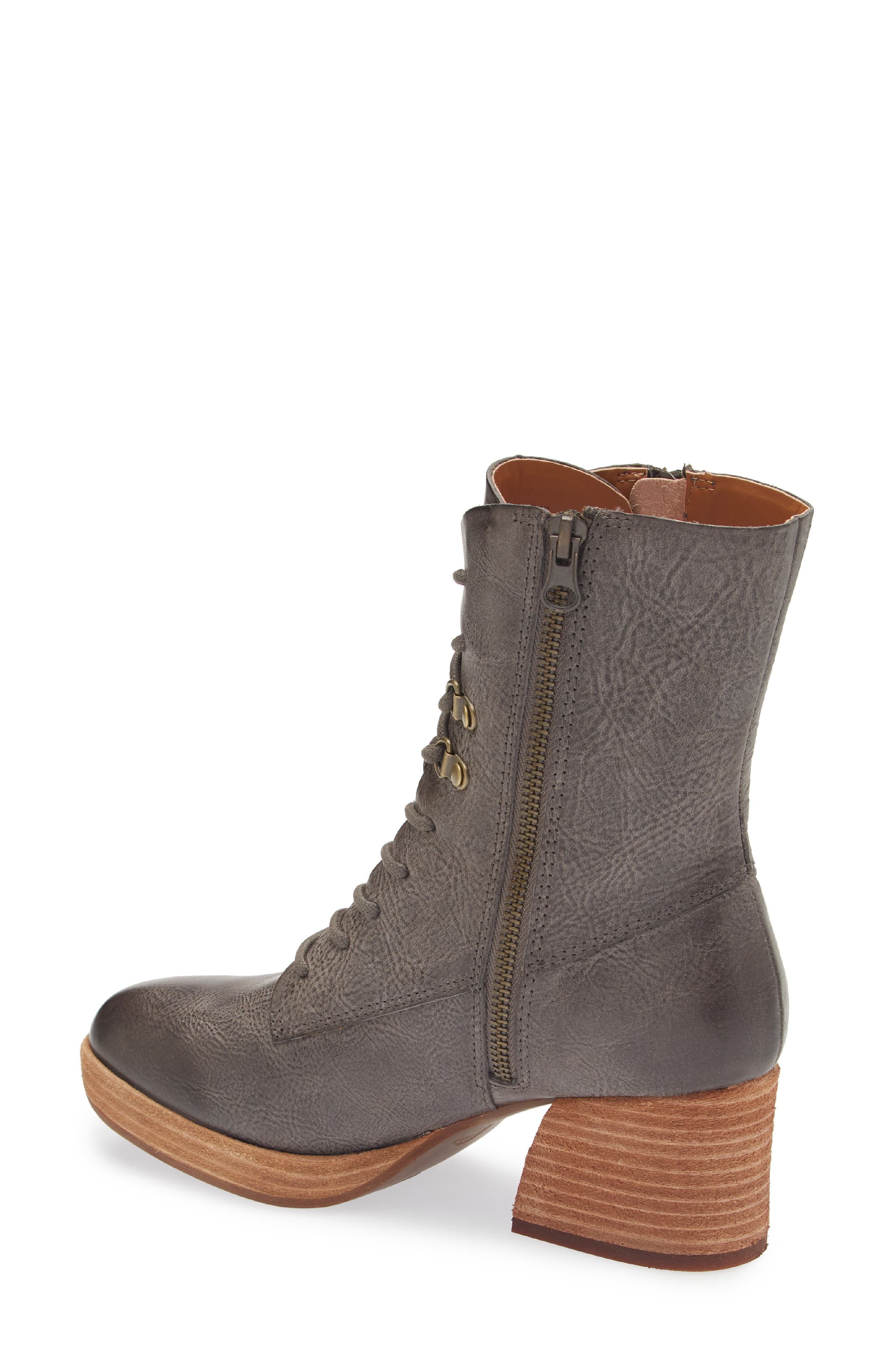Kork-Ease<sup>®</sup> Raleigh Lace-Up Boot, Alternate, color, Dark Grey Leather