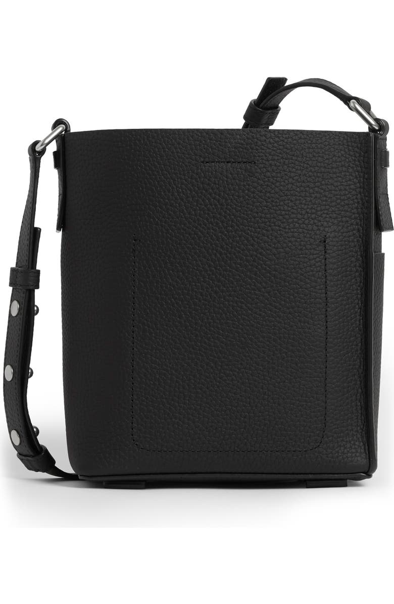 AllSaints Adelina Small Pebbled Leather Tote, Alternate, color,