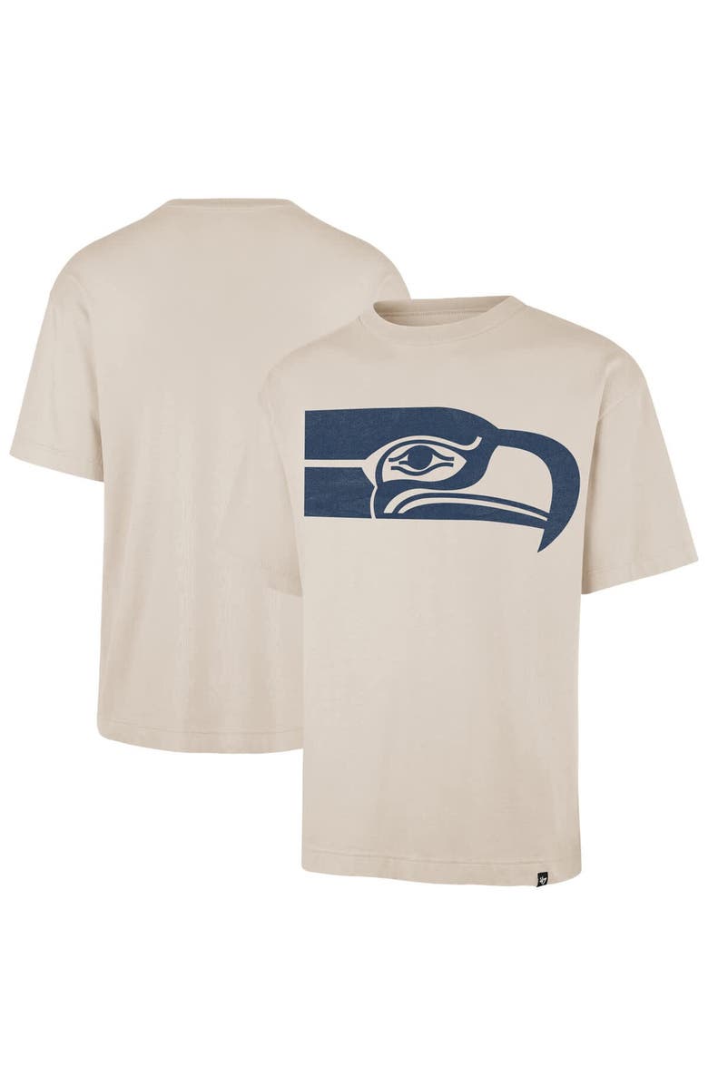 '47 Men's '47 Tan Seattle Seahawks Bouldering Imprint Ravine Foundation Throwback T-Shirt, Main, color, Tan