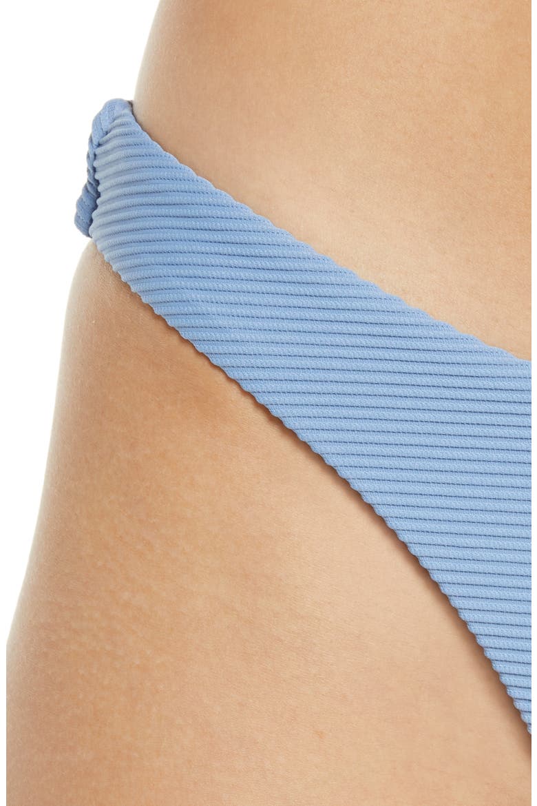 High Cut Bikini Bottoms, Alternate, color, DENIM