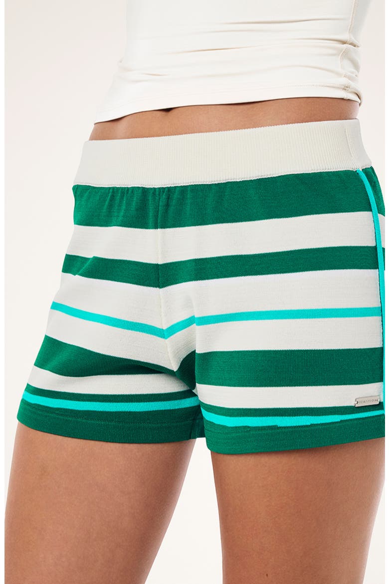 Retreat Stripe Knit Shorts, Alternate, color, COLLEGE GREEN STRIPE