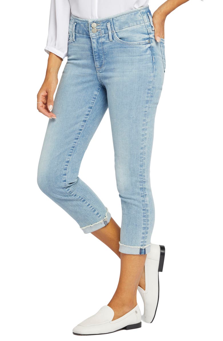 NYDJ Chloe Hollywood Frayed Capri Jeans, Main, color, 