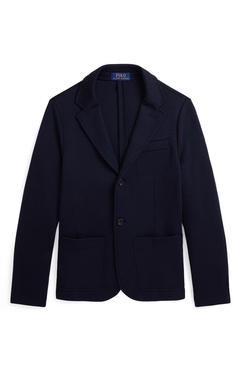 Polo Ralph Lauren Kids' Double Knit Blazer, Main, color, Aviator Navy