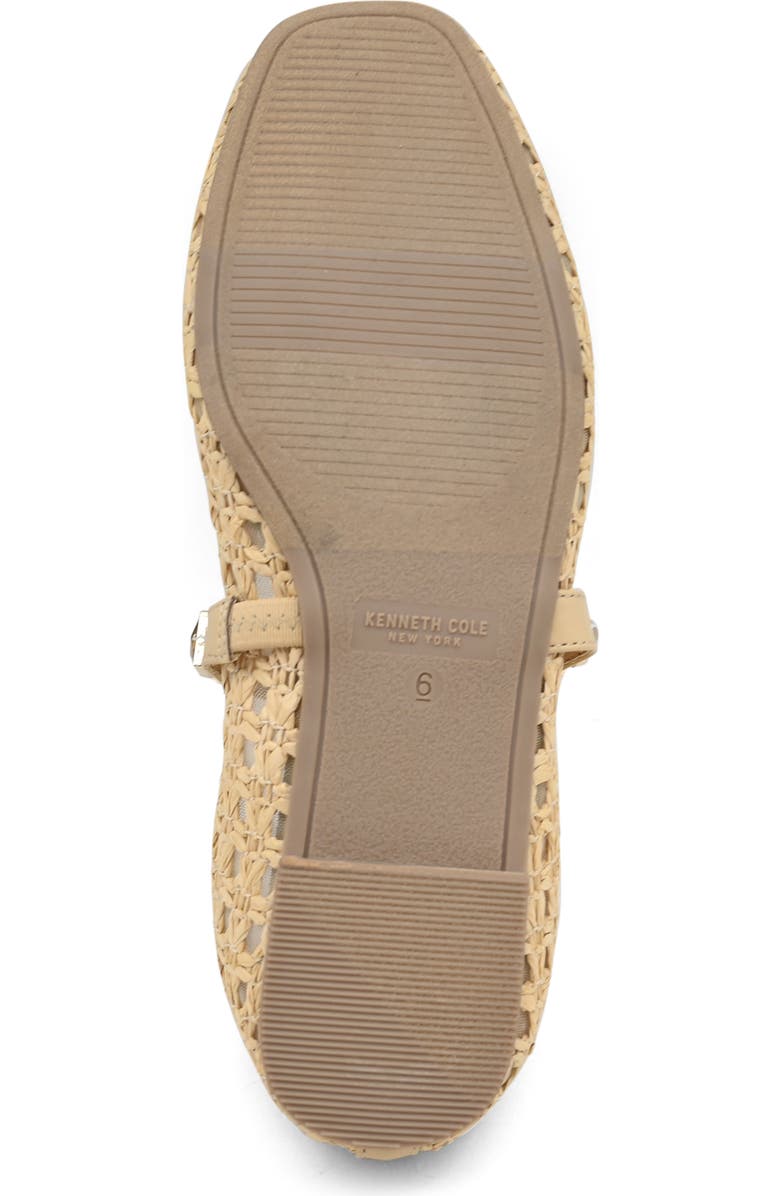 Kenneth Cole Zeta Mary Jane Flat, Alternate, color, Natural Raffia