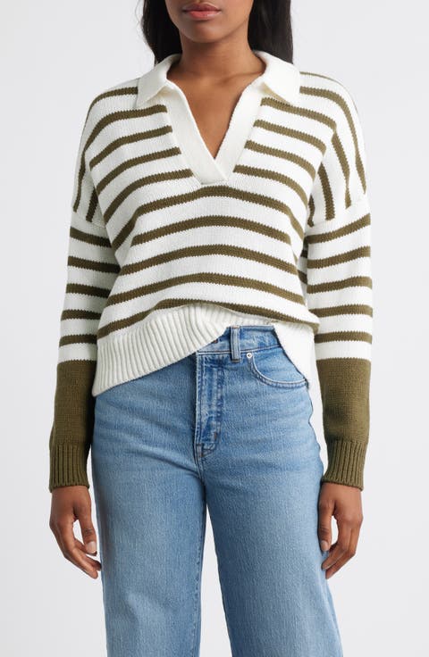 Dedham Stripe Polo Sweater