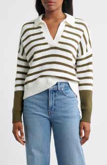 Madewell Dedham Stripe Polo Sweater