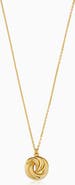 Oradina 14K Yellow Gold Infinite Love Pendant Necklace