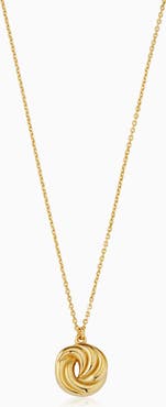 Oradina 14K Yellow Gold Infinite Love Pendant Necklace