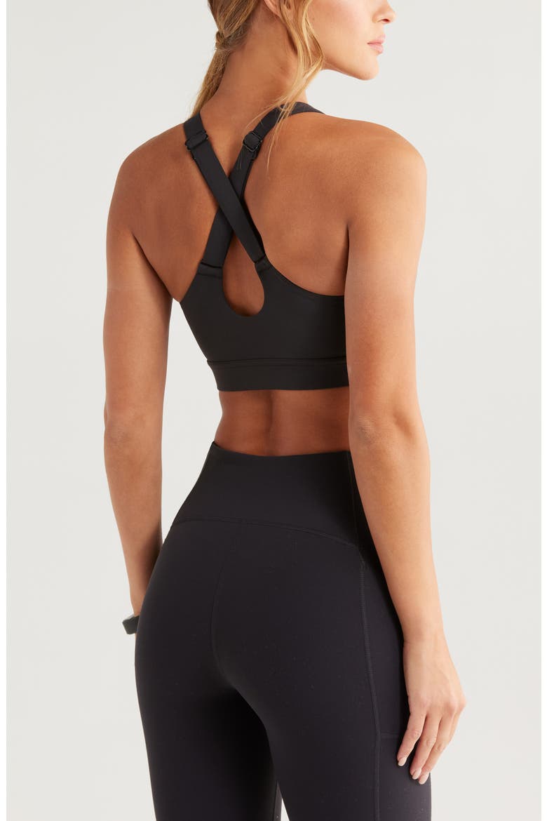 Studio Luxe Lite Court Sports Bra, Alternate, color, BLACK