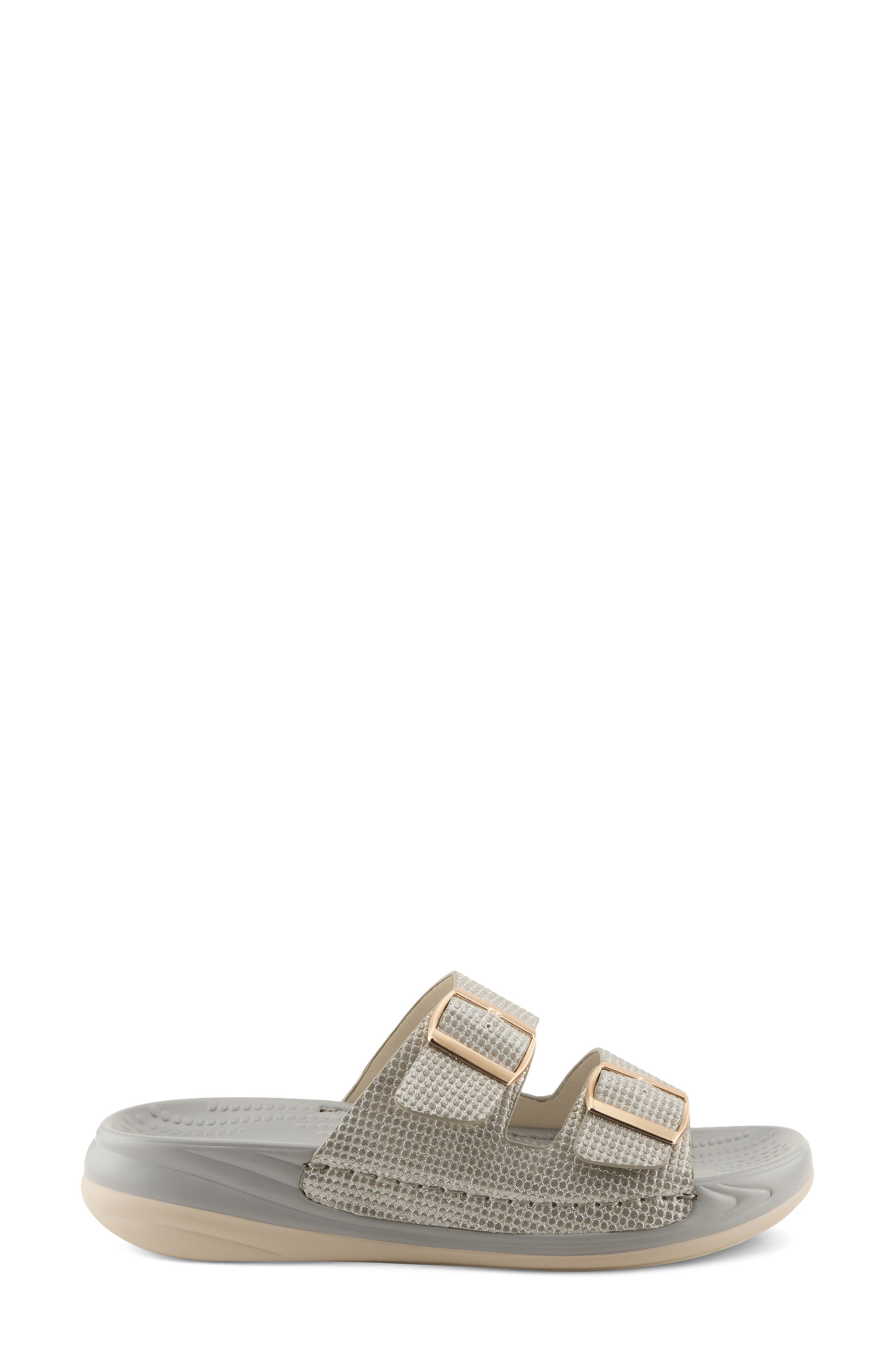 Flexus by Spring Step Buttermere Slide Sandal, Alternate, color, Grey Metallic