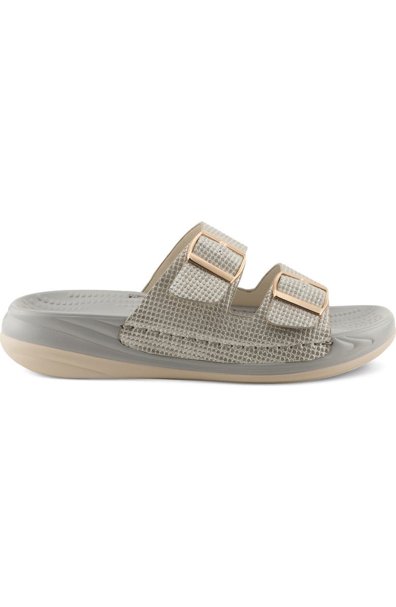 Flexus by Spring Step Buttermere Slide Sandal, Alternate, color, Grey Metallic