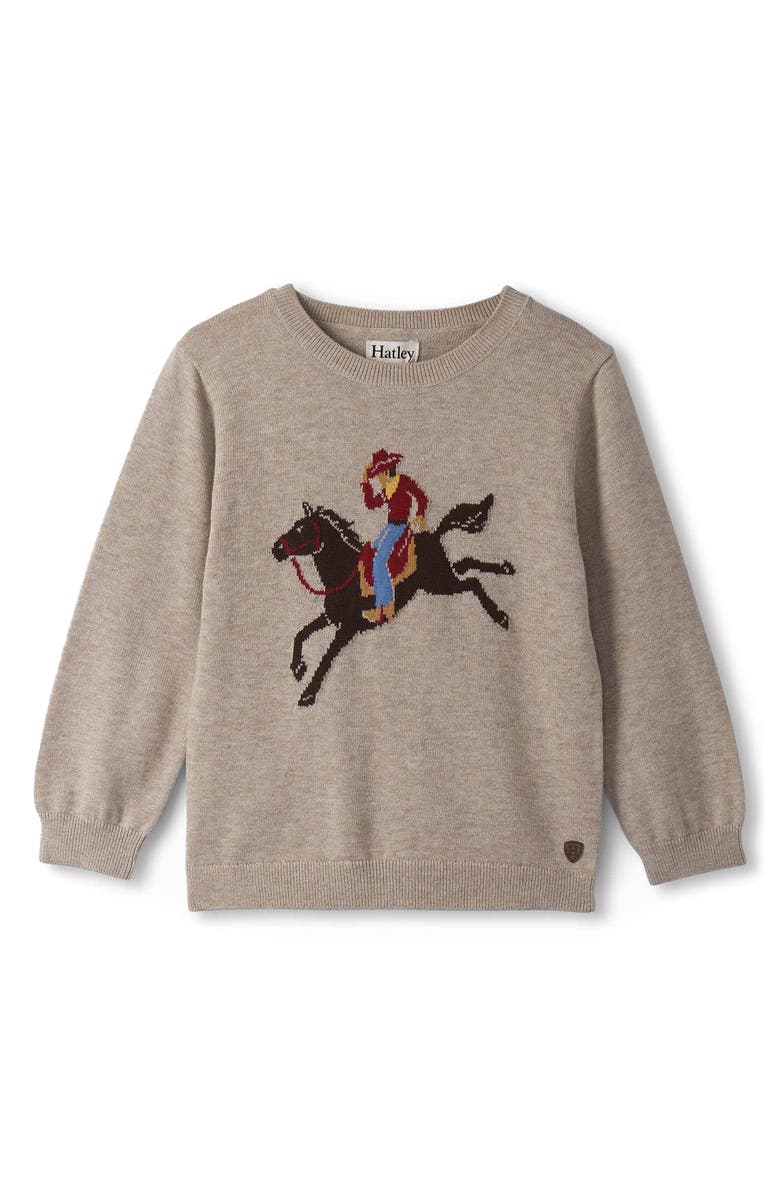 Hatley Ranch Cotton Sweater, Main, color, Oatmeal