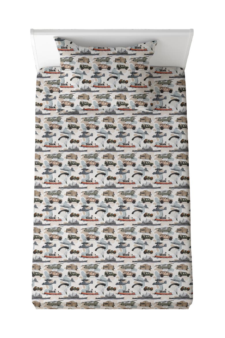 The Brave 2.0 Twin Sheet Set, Main, color, Camo