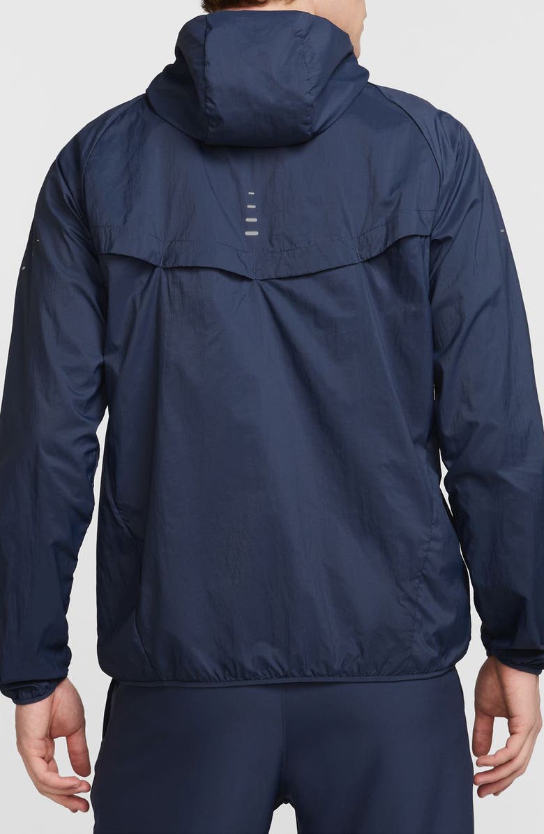 Nike Stride Dri-FIT UV Hooded Running Jacket, Alternate, color, 437 Thunbl/Refsil