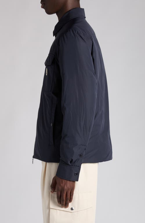 Moncler Long Sleeve Down Shirt Jacket