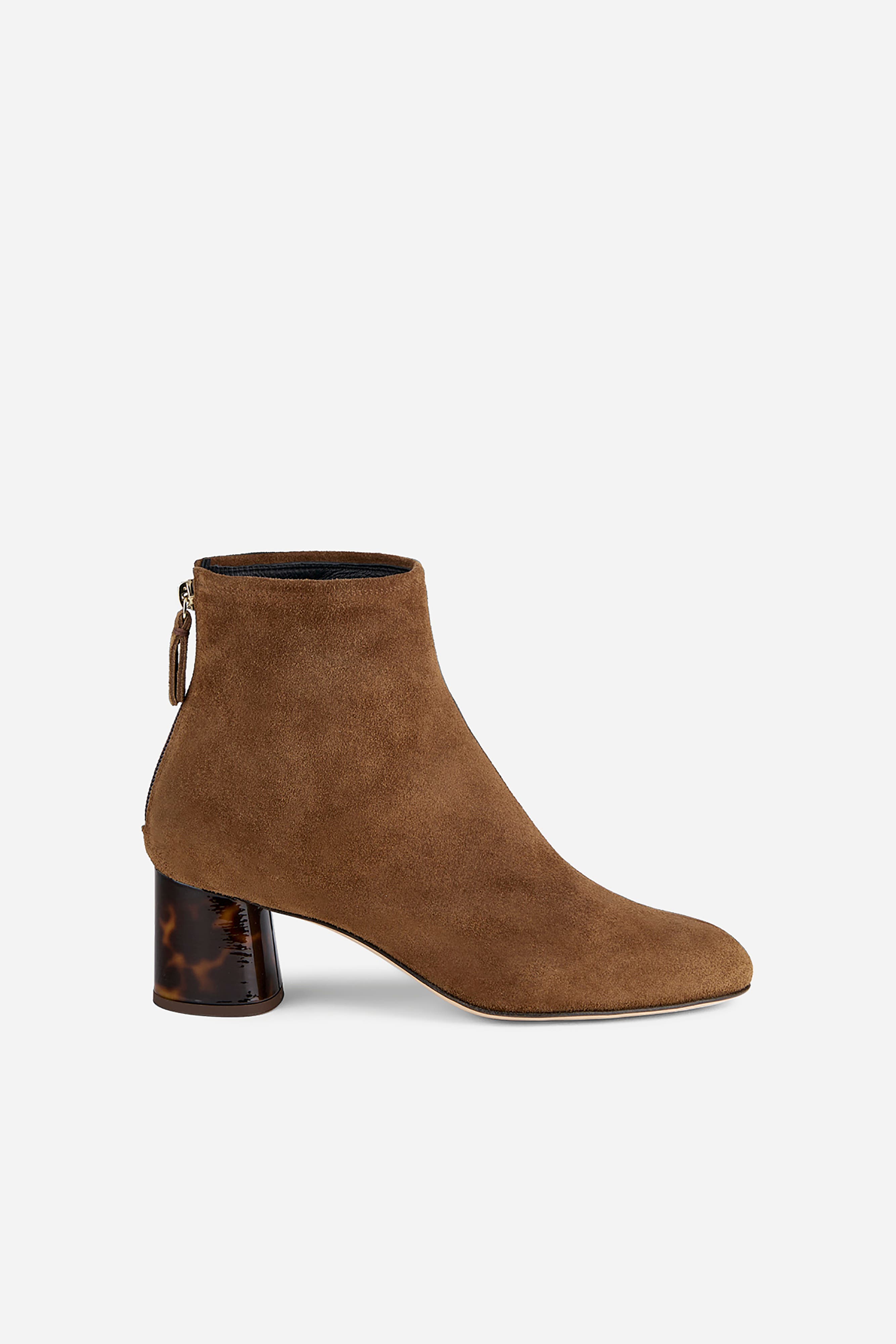 AGL Veta Precious Ankle Boot with Heel, Alternate, color, Cognac