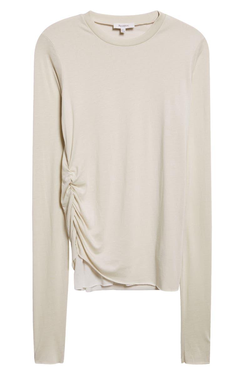 JW Anderson Draped Double Layer T-Shirt, Alternate, color, 103 Nougat