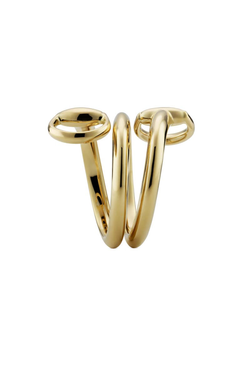 Horsebit Coil Ring, Alternate, color, YELLOW GOLD