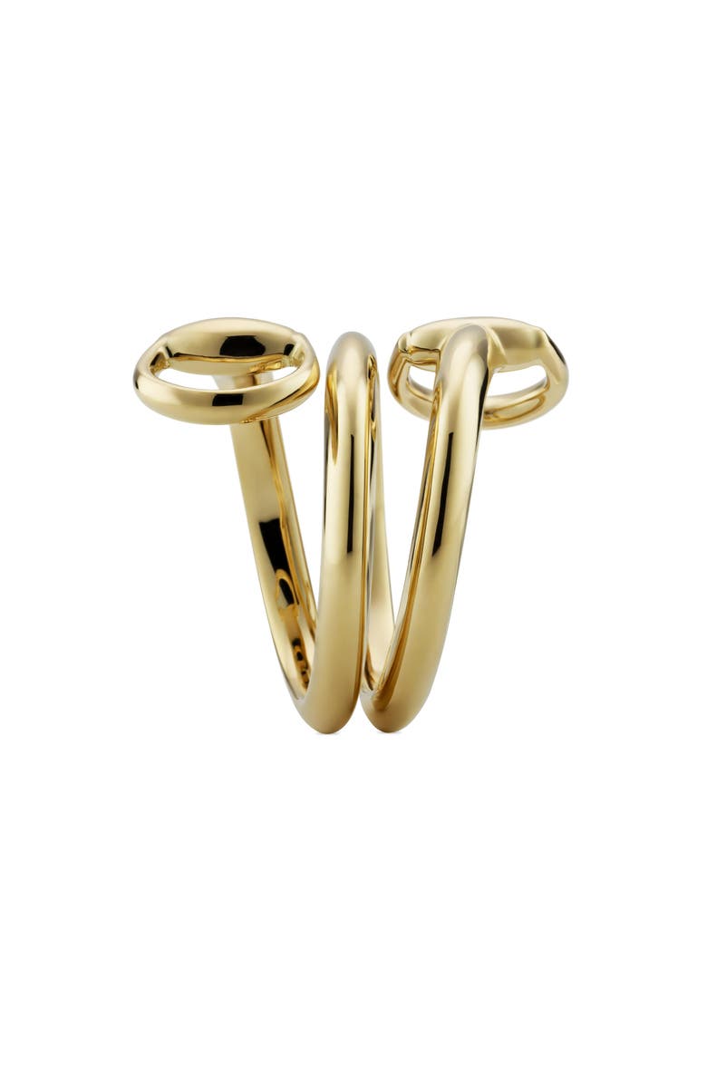 Gucci Horsebit Coil Ring, Alternate, color, Yellow Gold