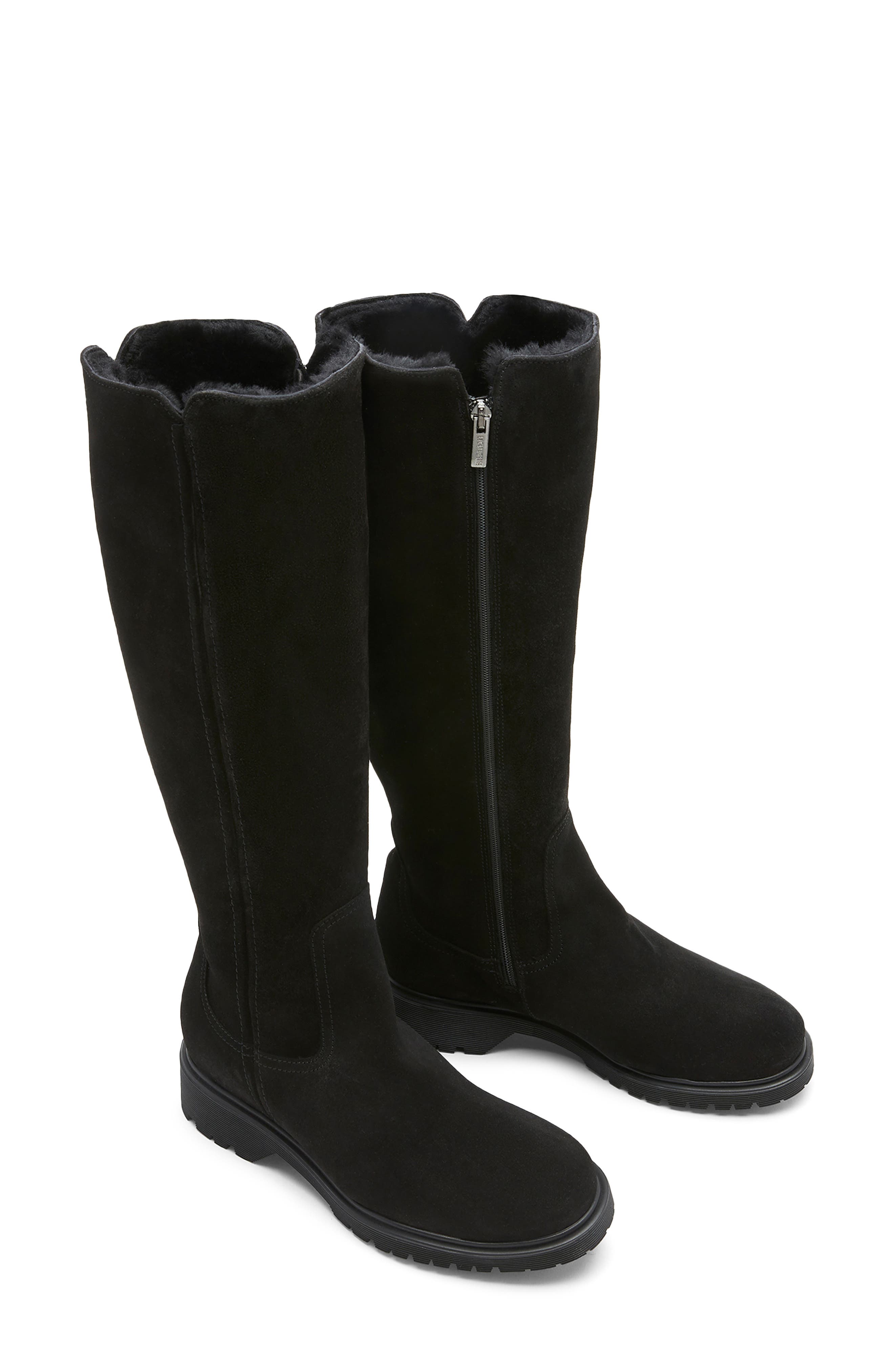 La Canadienne Harry Waterproof Knee High Boot, Alternate, color, Black Suede