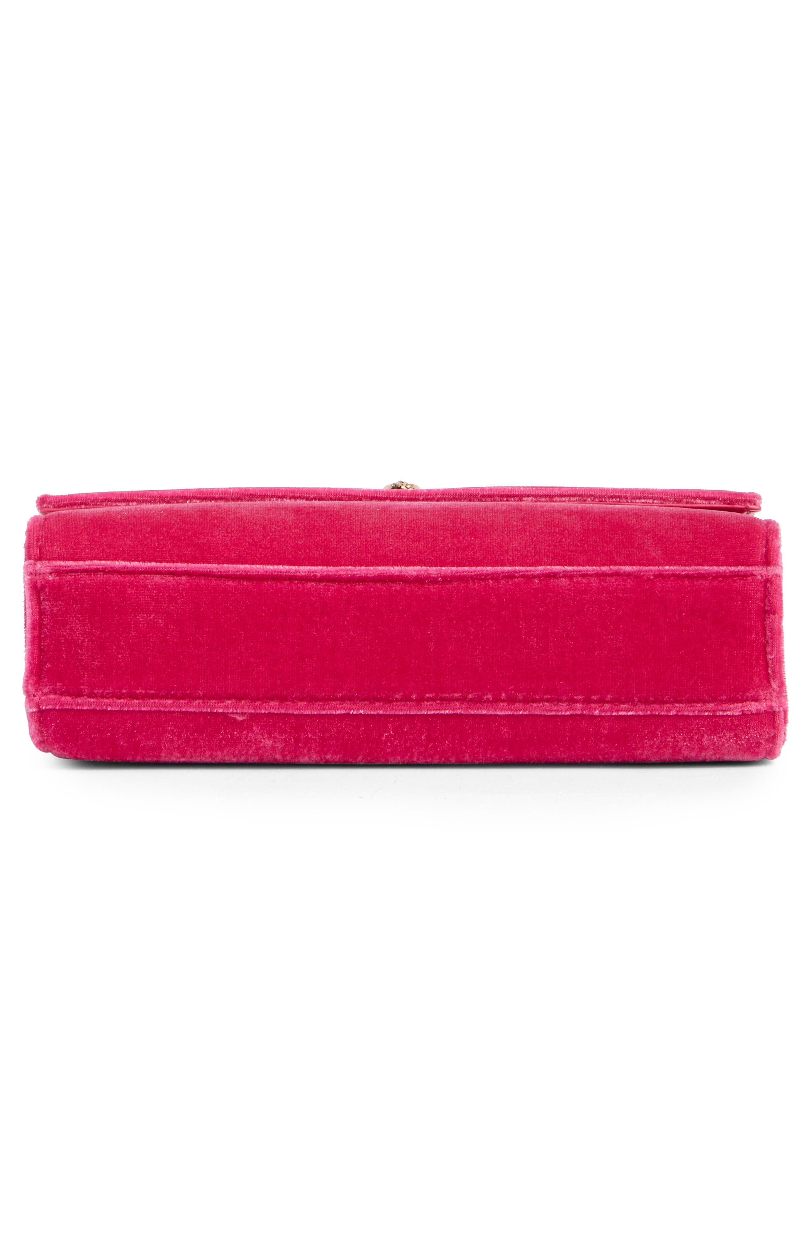 Kurt Geiger London KGL Velvet Clutch, Alternate, color, Bright Pink